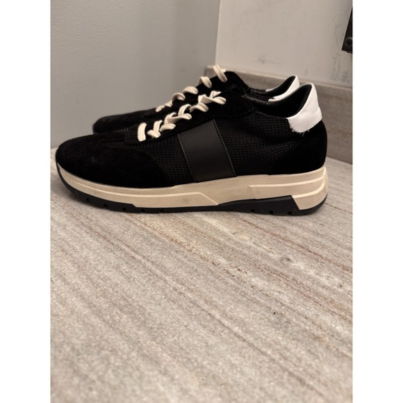 PAIGE Shoes - PAIGE Women's Black and Cream Sneakers